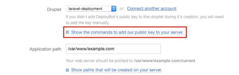 Add deploybot public key to server image