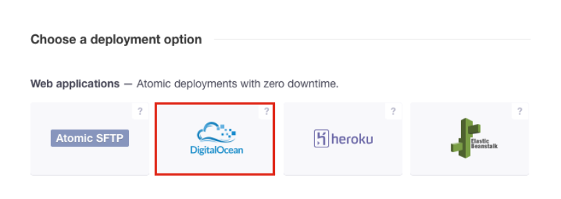 Connect DigitalOcean to DeployBot image