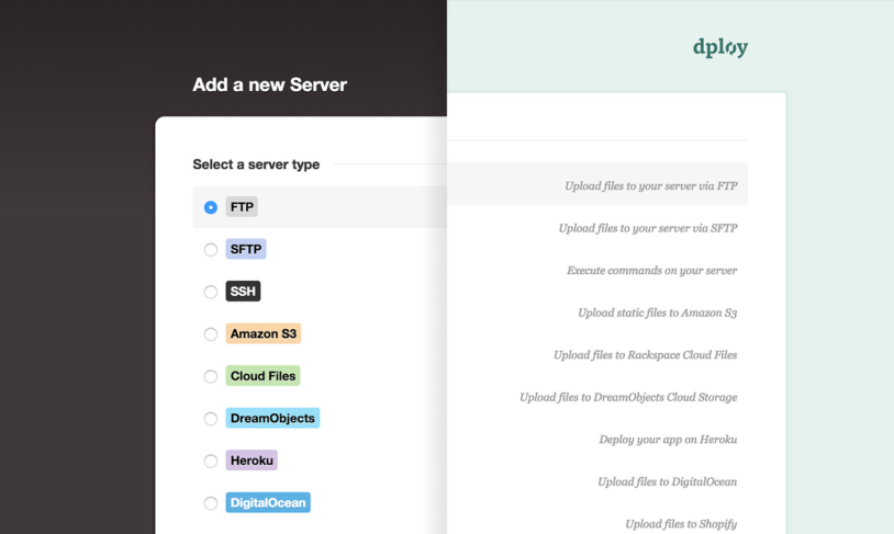 Before and after redesign of wizard pages