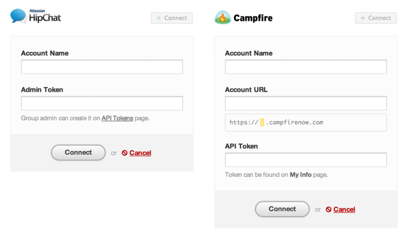 HipChat and Campfire integrations