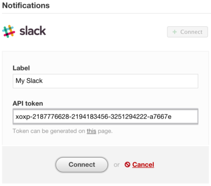 Slack integration