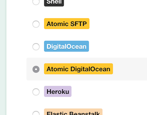 Atomic DigitalOcean